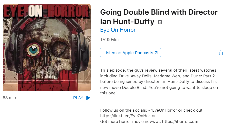 Going Double Blind with Director Ian Hunt-Duffy 